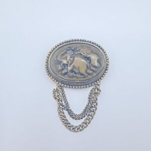 Vintage Gold and Silver Brooch